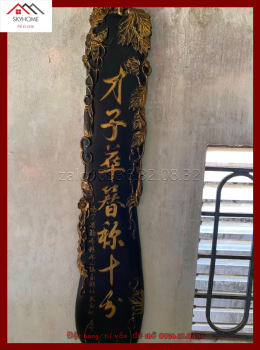 Hoành phi câu đối thờ chữ Tài tử hoa trâm- Danh môn phúc trạch